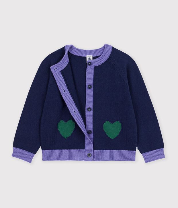 Effen cardigan van katoenen en wol voor kinderen SOIR