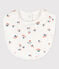 Katoenen slabbetje met print voor baby's wit MARSHMALLOW/wit MULTICO