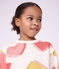 Sweatshirt enfant en coton imprim&eacute; c&oelig;urs blanc/multicouleur