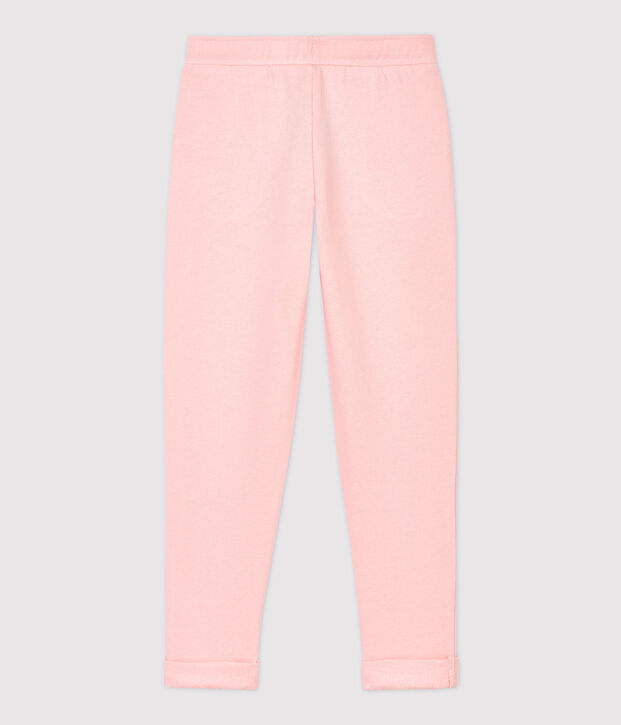 Molton meisjesjoggingbroek roze