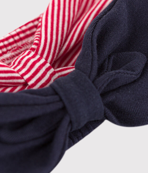 Set van 2 katoenen hoofdbanden voor baby's multicouleur