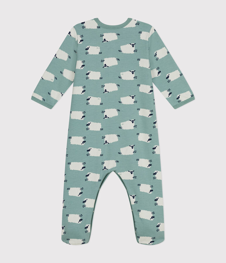 Pyjama en molleton gratt&eacute; imprim&eacute; for&ecirc;t b&eacute;b&eacute; vert/multicouleur
