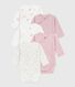 Set van katoenen babybody's met lange mouwen en print
