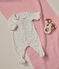 Babypyjama van velours wit MARSHMALLOW/wit MULTICO