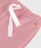 Effen katoenen joggingbroek voor baby's roze CHARME