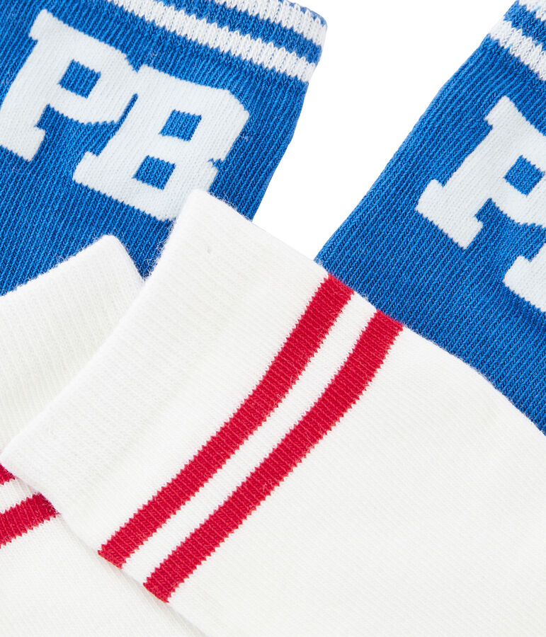 Set van 2 paar jongenssokken multicouleur