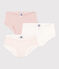 Set van 3 katoenen slips met hoge taille voor kinderen variante 1