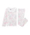 Pyjama meisje van tubic wit MARSHMALLOW/wit MULTICO