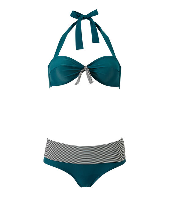 maillot de bain vert,maillot de bain deux pièces,maillot de bain