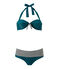 Bikini met slip groen Rivage