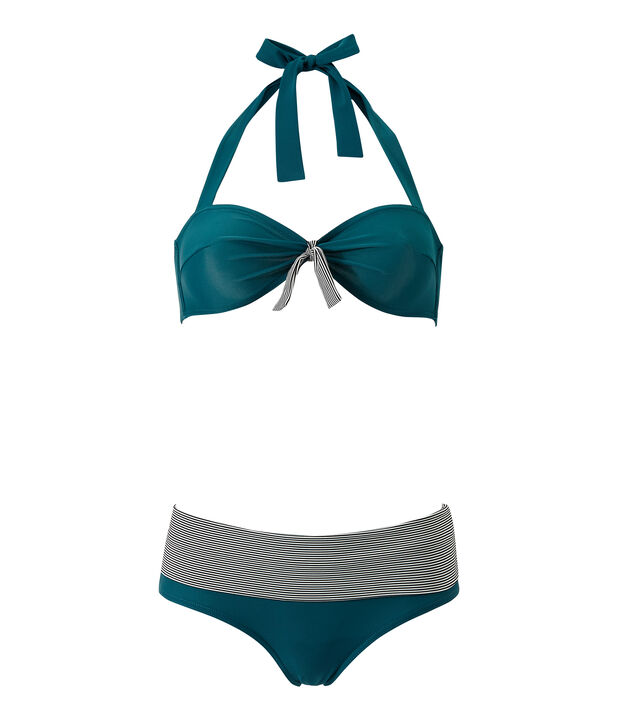 Bikini met slip groen Rivage