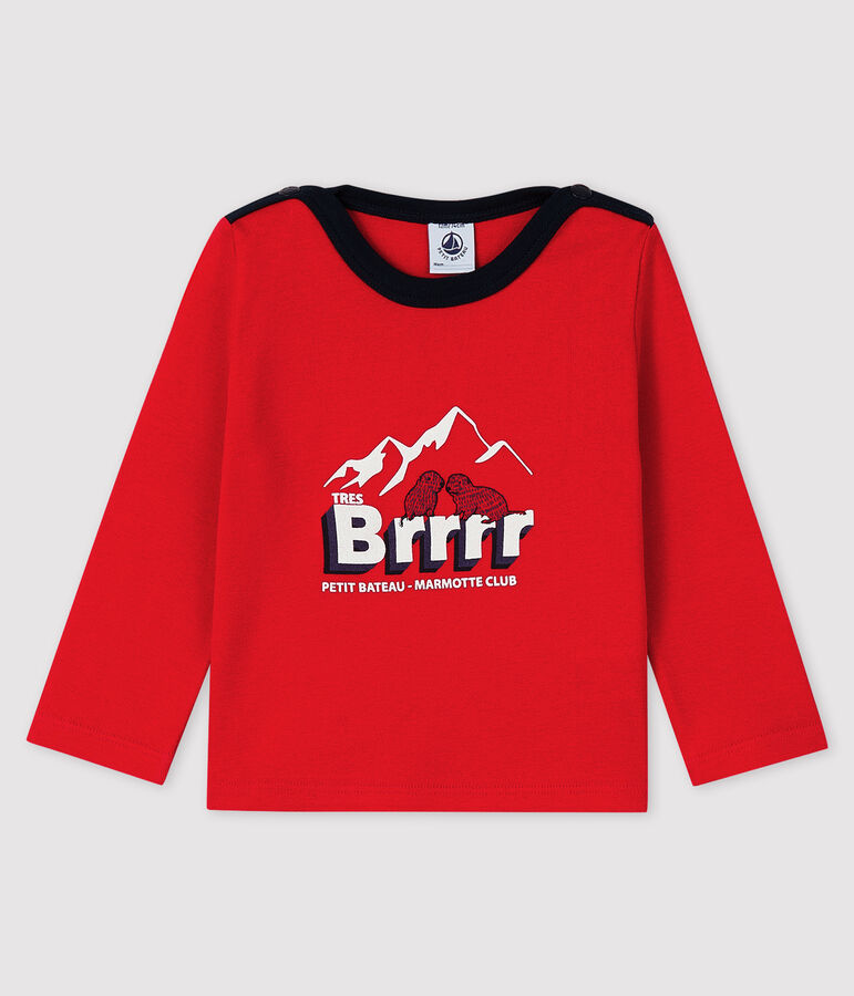 T-shirt baby jongen rood TERKUIT