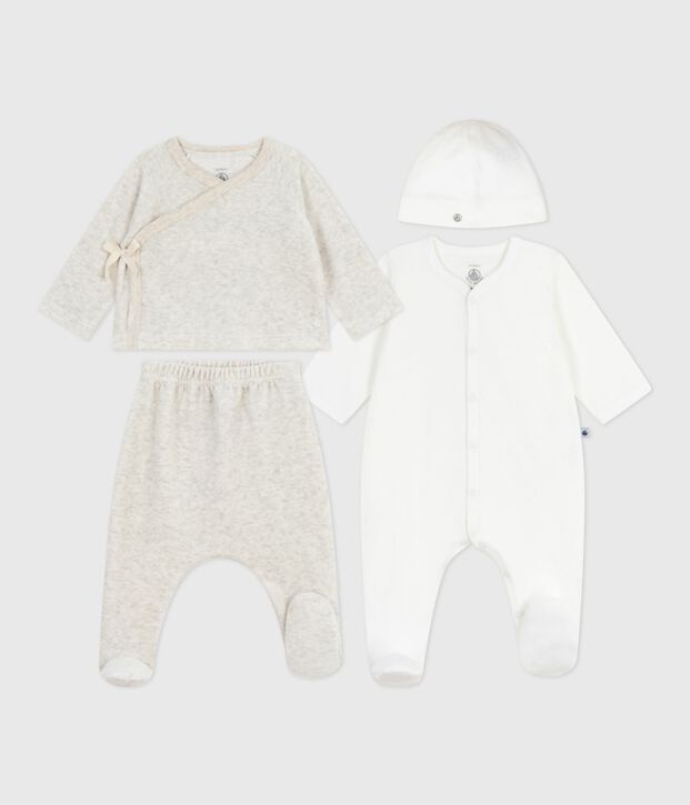 Geschenkdoos in effen fluweel voor baby's multicouleur