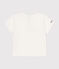 Katoenen T-shirt met Monsieur Madame-motief voor baby's wit MARSHMALLOW