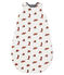Gigoteuse bébé garçon réversible en côte blanc MARSHMALLOW/blanc MULTICO