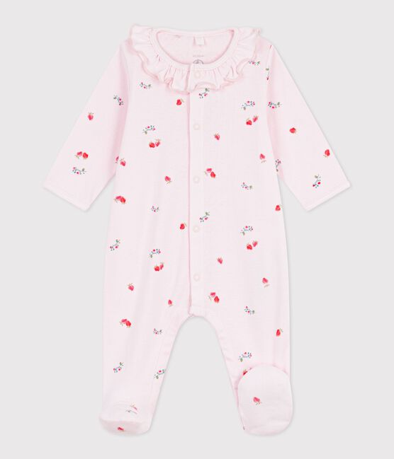 Katoenen babypyjama met bloemenprint roze BARELY/ MULTICO