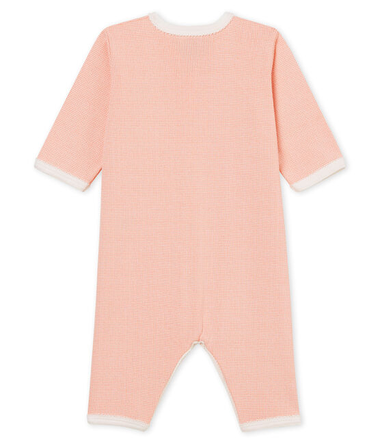 Dors bien bébé fille en côte rose ROSAKO/blanc MARSHMALLOW
