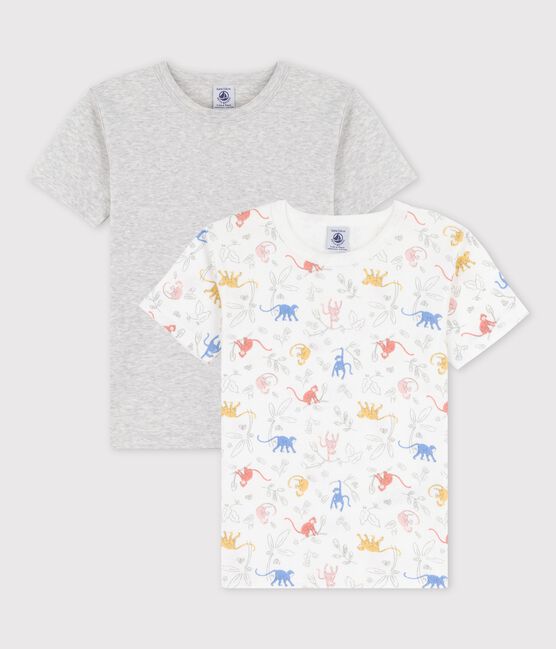 Set met 2 T-shirts met korte mouwen voor jongens in biokatoen variante 1