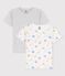 Set met 2 T-shirts met korte mouwen voor jongens in biokatoen variante 1