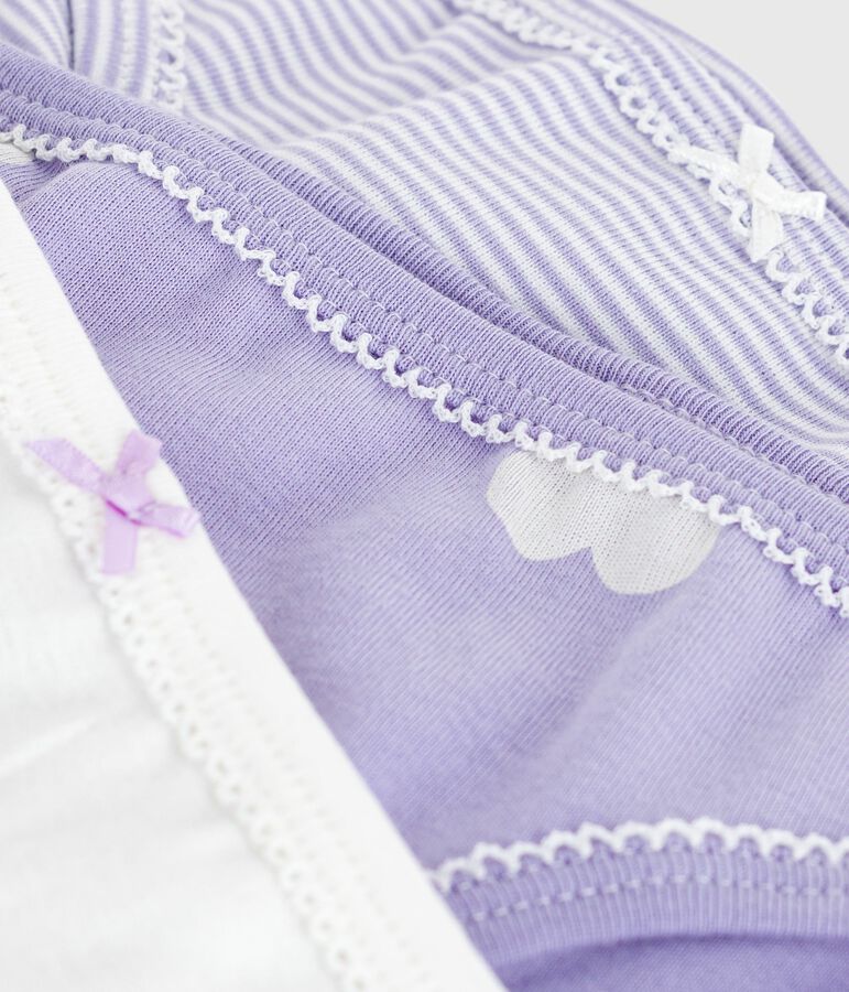 Setje met katoenen onderbroekjes met hartjesprint voor kinderen multicouleur