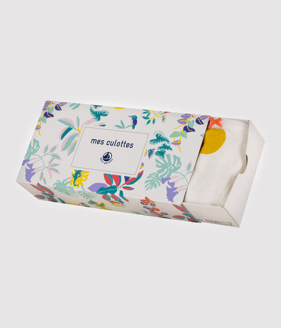 Set van 5 meisjesonderbroeken met jungleprint variante 1