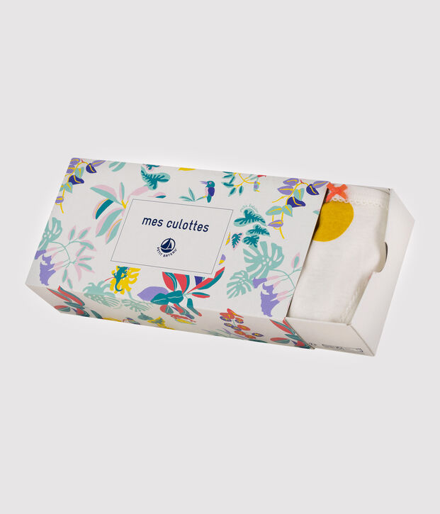 Set van 5 meisjesonderbroeken met jungleprint multicouleur