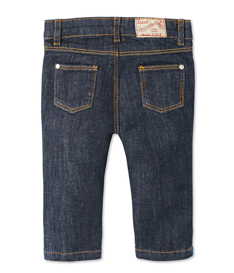 Slim broek van spijkerstof voor baby's blauw