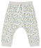 Broek van licht molton babyjongen wit MARSHMALLOW/wit MULTICO