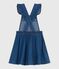 Tuinjurk uit denim voor kinderen blauw DENIM MOYEN