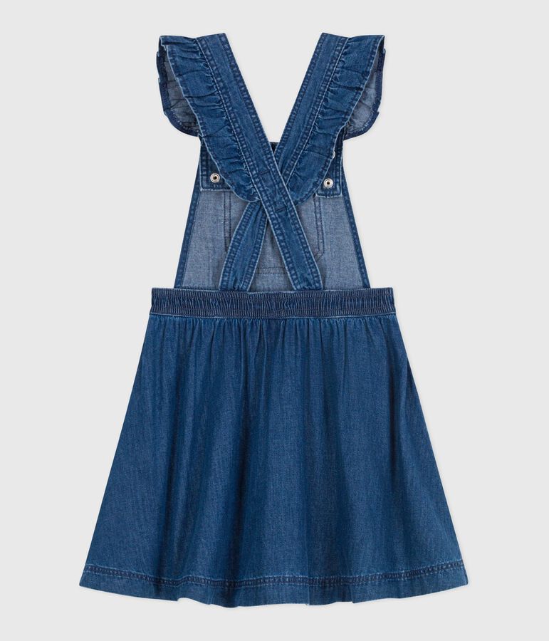 Tuinjurk uit denim voor kinderen blauw