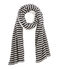 Echarpe réversible femme noir CITY/beige COQUILLE