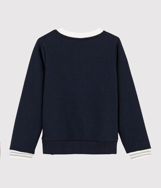 Sweatshirt meisjes kinderen blauw SMOKING