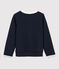 Sweatshirt meisjes kinderen blauw SMOKING