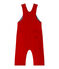 Salopette bébé garçon en molleton rouge TERKUIT