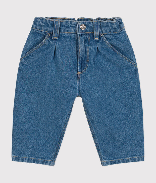 Denim babybroek blauw