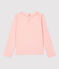 Tee-shirt manches longues en coton enfant fille rose MINOIS