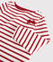 Marinetrui voor meisjes kinderen wit MARSHMALLOW/rood TERKUIT