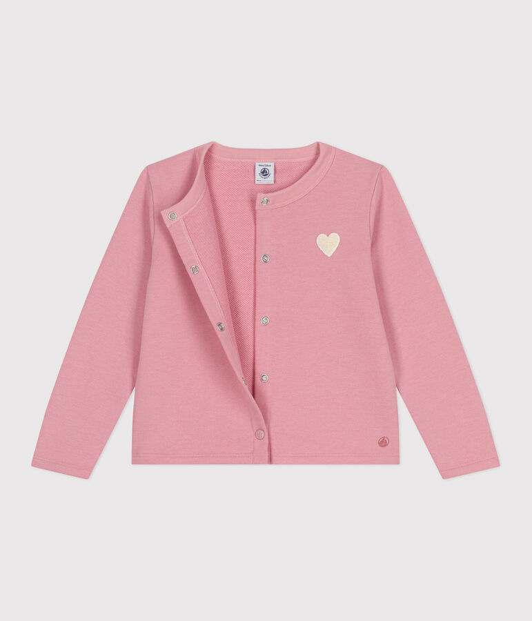 Effen fleece vestje voor kinderen roze