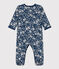 Pyjama bébé fleurs en coton INCOGNITO/ MARSHMALLOW