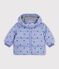 Donsjack van polyester met dierenprint voor baby's purper/multicouleur