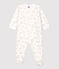Dors-bien bébé imprimé étoiles en velours blanc MARSHMALLOW/gris ARGENT