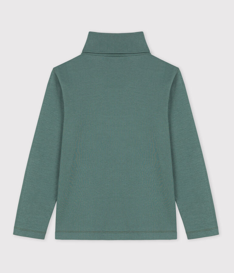 Sous-pull en coton enfant fille / gar&ccedil;on vert