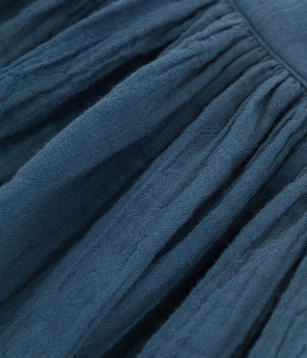 Meisjesrok in zacht katoen grijs