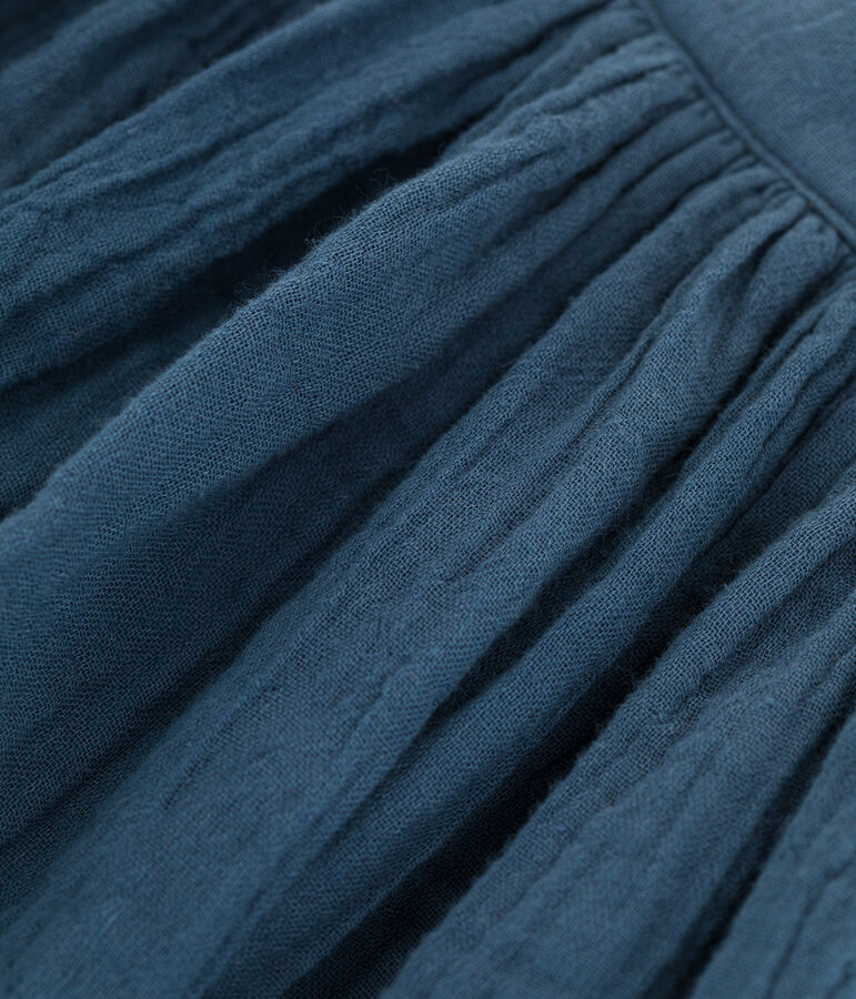 Jupe en gaze de coton enfant fille gris