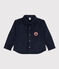 Fluwelen overhemd met dikke ribbels voor jongens blauw SMOKING