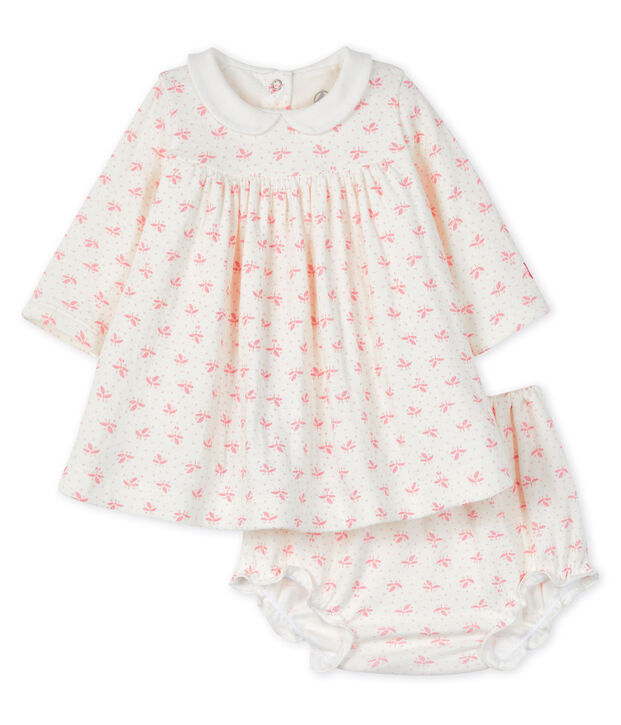 Ensemble van 2 delen voor babymeisjes wit/roze
