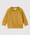 Sweatshirt en bouclette éponge bébé jaune ISTRE
