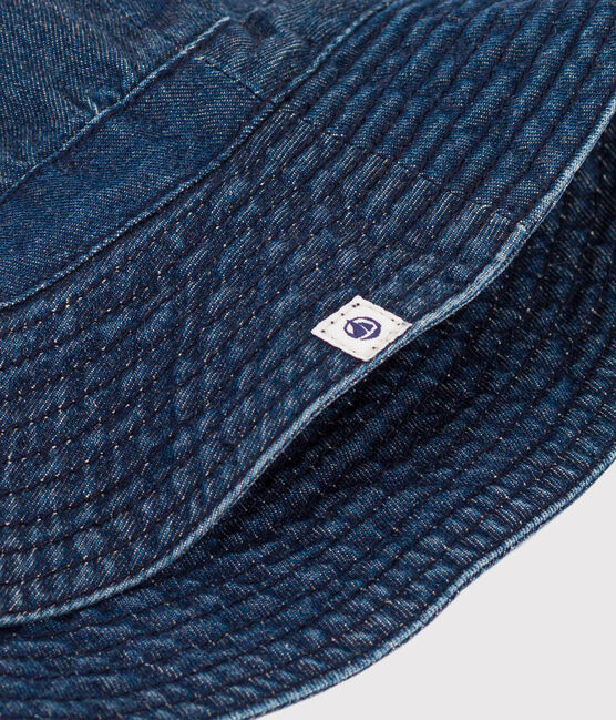Bob en denim bébé en coton biologique bleu DENIM