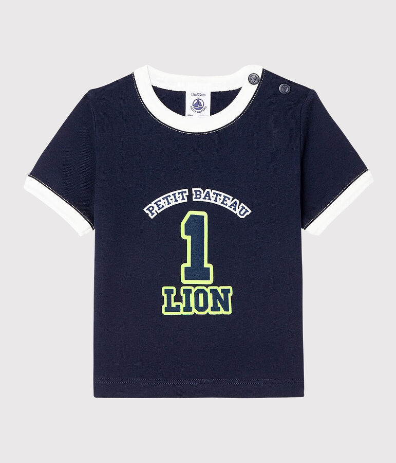 T-shirt met korte mouwen babyjongen blauw