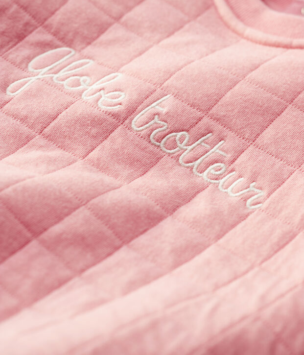 Bio gewatteerde jurk baby. roze
